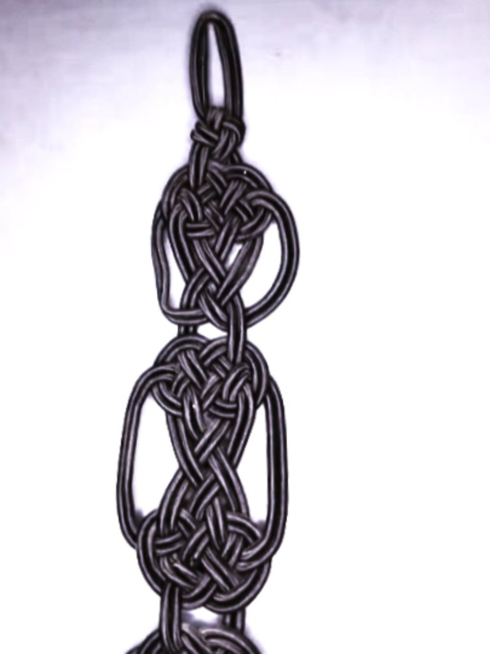 Black 52" Macrame Hanging Art